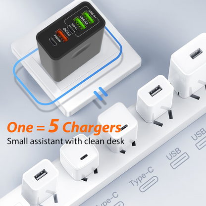 🎉VENTE DU DERNIER JOUR 60% DE RÉDUCTION🔥[Cadeau pratique] Chargeur rapide à ports multiples 65W & 120W