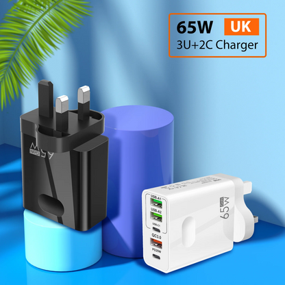 🎉VENTE DU DERNIER JOUR 60% DE RÉDUCTION🔥[Cadeau pratique] Chargeur rapide à ports multiples 65W & 120W
