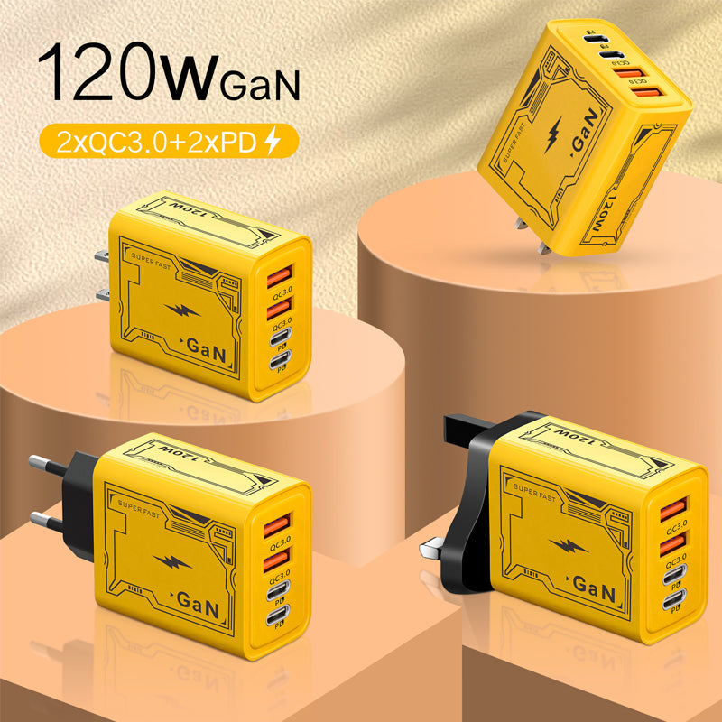 🎉VENTE DU DERNIER JOUR 60% DE RÉDUCTION🔥[Cadeau pratique] Chargeur rapide à ports multiples 65W & 120W