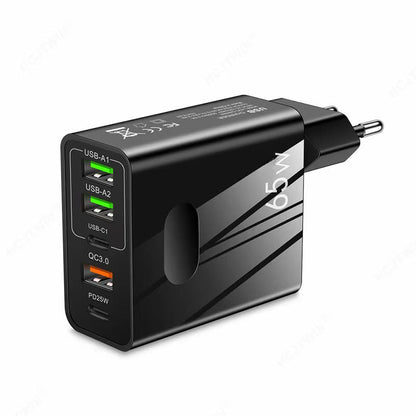 🎉VENTE DU DERNIER JOUR 60% DE RÉDUCTION🔥[Cadeau pratique] Chargeur rapide à ports multiples 65W & 120W