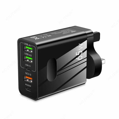 🎉VENTE DU DERNIER JOUR 60% DE RÉDUCTION🔥[Cadeau pratique] Chargeur rapide à ports multiples 65W & 120W