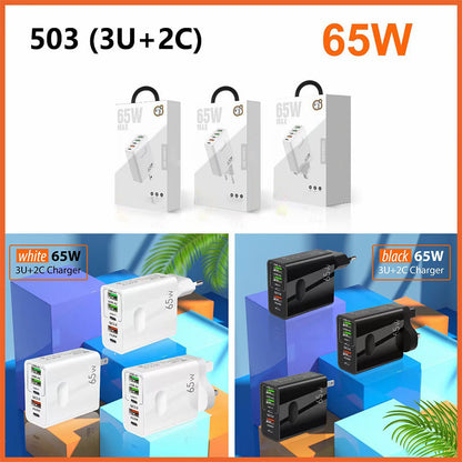🎉VENTE DU DERNIER JOUR 60% DE RÉDUCTION🔥[Cadeau pratique] Chargeur rapide à ports multiples 65W & 120W