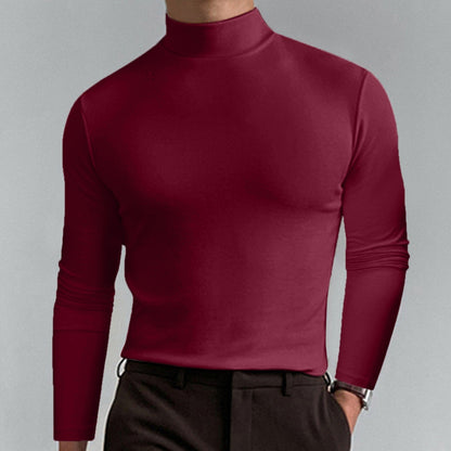 👕 50% DE RÉDUCTION ! ✨ T-shirt Homme à Col Montant - Coupe Adjustable et Tissu Respirant, Idéal pour Sport ou Quotidien 🏃‍♂️📦