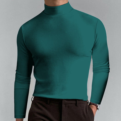 👕 50% DE RÉDUCTION ! ✨ T-shirt Homme à Col Montant - Coupe Adjustable et Tissu Respirant, Idéal pour Sport ou Quotidien 🏃‍♂️📦