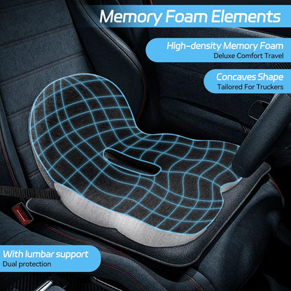 Coussin de siège en mousse à mémoire de forme antidérapant