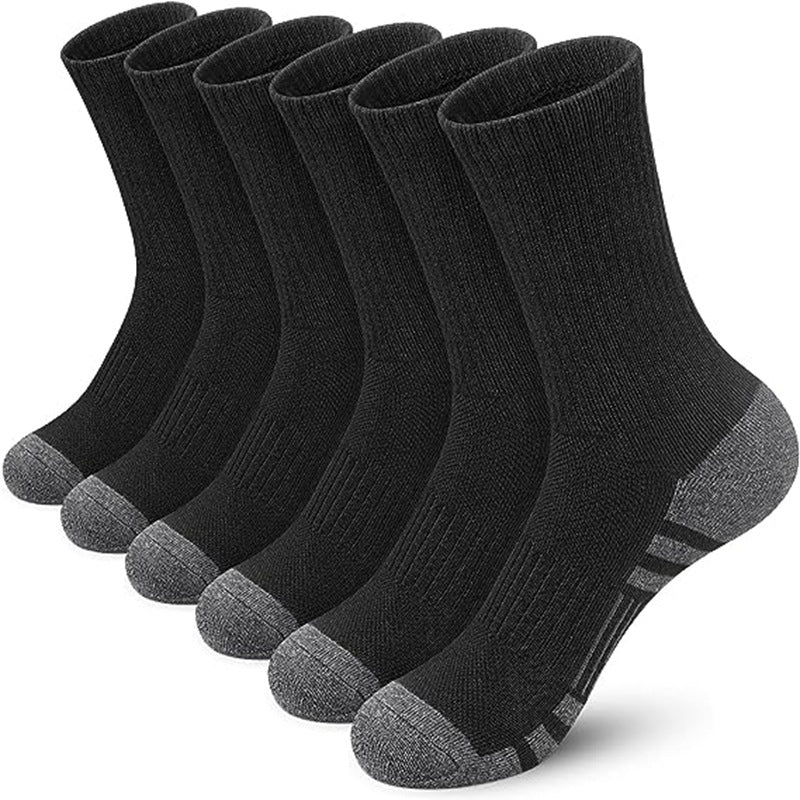 Chaussettes pour homme, absorbantes et respirantes