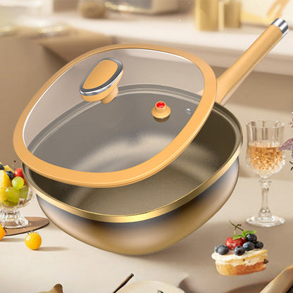 🍳🔥Livraison gratuite🔥 Casserole Anti-Adhésive en Alliage de Titane 12 Pouces - Cuisson Saine sans Produits Chimiques, Poignées Froides et Lavable au Lave-Vaisselle 🔥📦