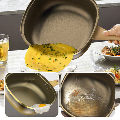 🍳🔥Livraison gratuite🔥 Casserole Anti-Adhésive en Alliage de Titane 12 Pouces - Cuisson Saine sans Produits Chimiques, Poignées Froides et Lavable au Lave-Vaisselle 🔥📦