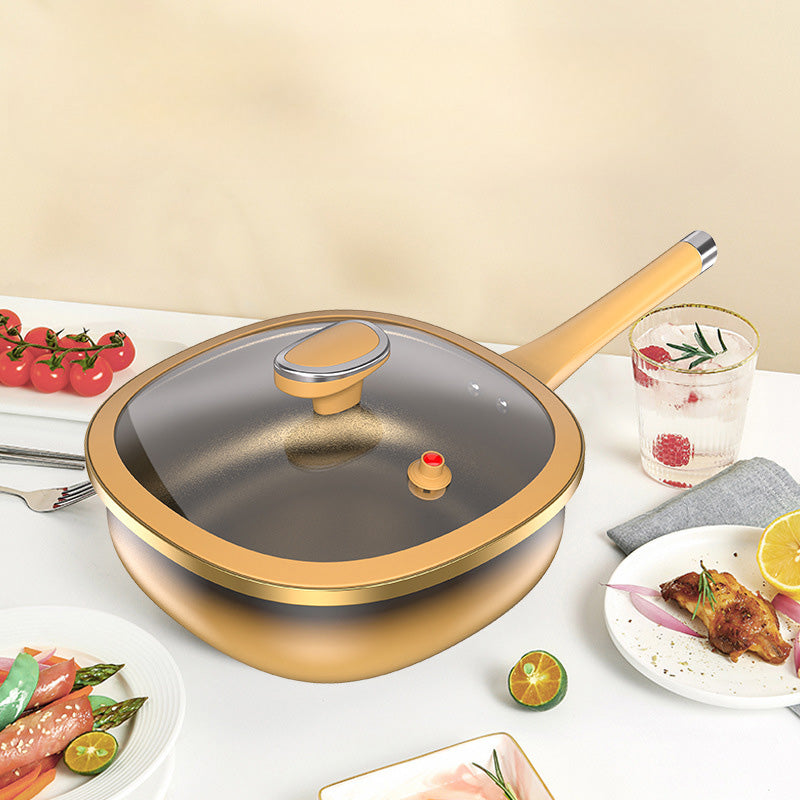 🍳🔥Livraison gratuite🔥 Casserole Anti-Adhésive en Alliage de Titane 12 Pouces - Cuisson Saine sans Produits Chimiques, Poignées Froides et Lavable au Lave-Vaisselle 🔥📦