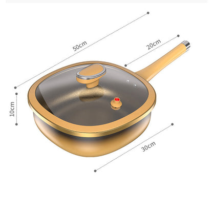 🍳🔥Livraison gratuite🔥 Casserole Anti-Adhésive en Alliage de Titane 12 Pouces - Cuisson Saine sans Produits Chimiques, Poignées Froides et Lavable au Lave-Vaisselle 🔥📦
