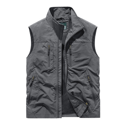 🧥 60% OFF MAINTENANT ! 👕 Veste Sans Manches Oversize pour Homme - Design Urbain avec Poches Multiples et Tissu Respirant 🏙️✨