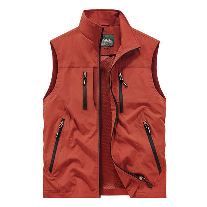 🧥 60% OFF MAINTENANT ! 👕 Veste Sans Manches Oversize pour Homme - Design Urbain avec Poches Multiples et Tissu Respirant 🏙️✨
