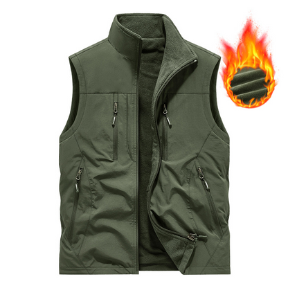 🧥 60% OFF MAINTENANT ! 👕 Veste Sans Manches Oversize pour Homme - Design Urbain avec Poches Multiples et Tissu Respirant 🏙️✨