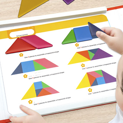 🌟Améliorer les capacités de réflexion des enfants - Ensemble de puzzles magnétiques Tangram pour enfants - 🎁Le meilleur cadeau