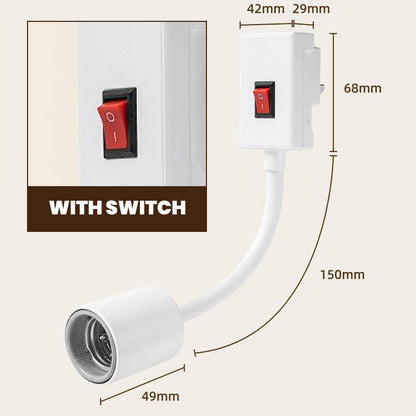 📢📢 Vente flash⚡ : se termine dans 3 heures ! ⏰⏰Douille de lampe de salle de bain haute puissance avec interrupteur