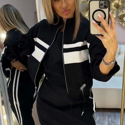 ⏳Offre spéciale à durée limitée⏰✨ Ensemble Femme Élégant – Veste & Robe à Col Montant 👗🧥