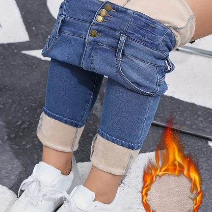 Jeans décontractés chauds pour femmes
