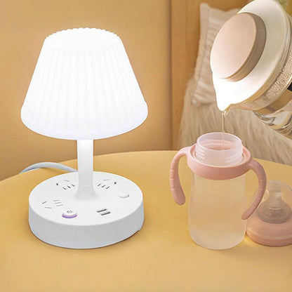 📢📢50% de réduction ! ✨ Idée Cadeau Hiver : Lampe d’Appoint avec Double Prise (USB + Secteur) - Confort & Sécurité