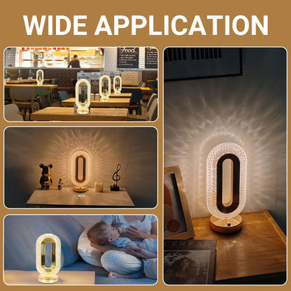 Ensemble élégant de veilleuses rechargeables tactiles pour chevet