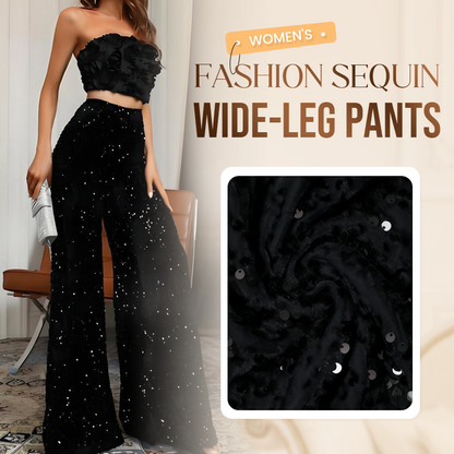💖🔥Livraison gratuite💃Pantalon large à paillettes pour femme
