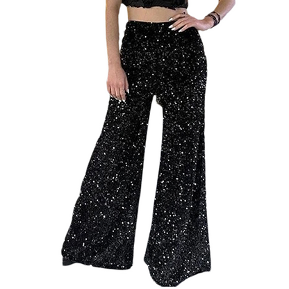 💖🔥Livraison gratuite💃Pantalon large à paillettes pour femme