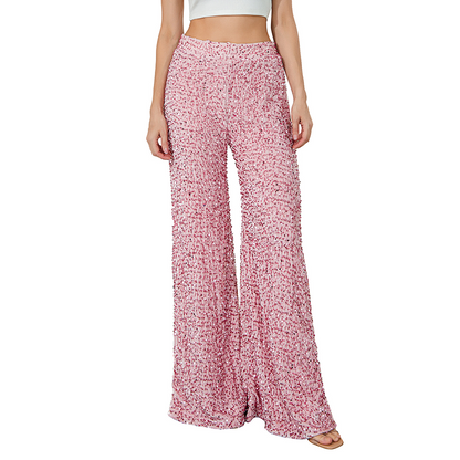 💖🔥Livraison gratuite💃Pantalon large à paillettes pour femme