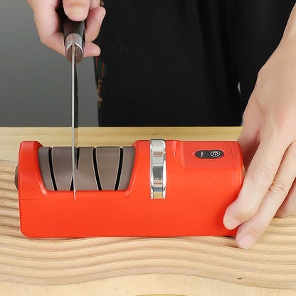 🔥2026 Dernier modèle amélioré ! Aiguiseur automatique pour couteaux de cuisine – Affûtage rapide, rechargeable et sans fil 🗡️🔋