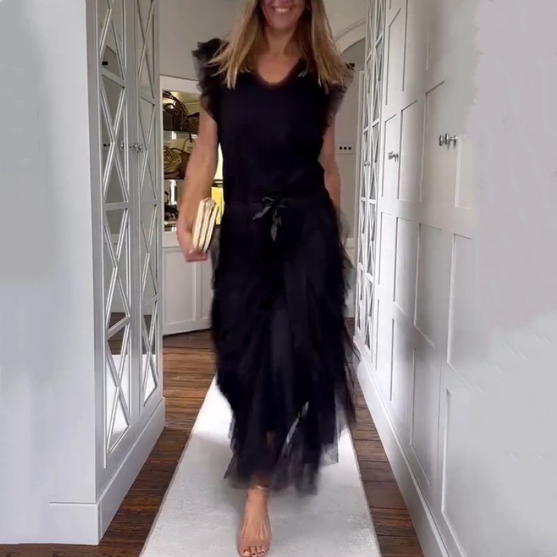 Jupe longue élégante à volants irréguliers pour femme🔥Achetez 2 livraison gratuite