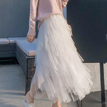 Jupe longue élégante à volants irréguliers pour femme🔥Achetez 2 livraison gratuite