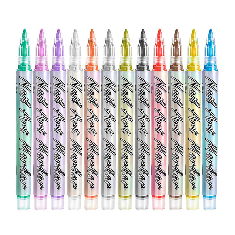 ✨🎅Offres de Noël – Pour une durée limitée !⏰Lot de 12 stylos acryliques pour nail art