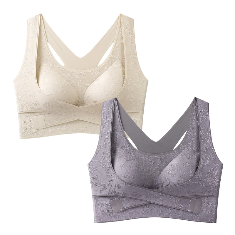 🔥Offre à durée limitée-Soutien-gorge confort gainant et sculptant à brides croisées