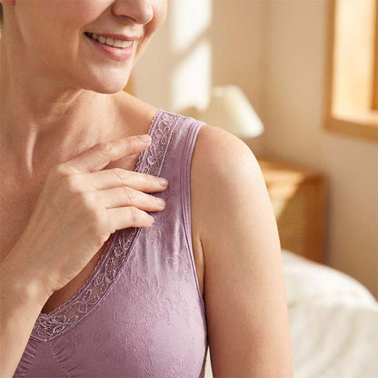 Soutien-gorge sans armatures en dentelle à maintien élevé pour femme