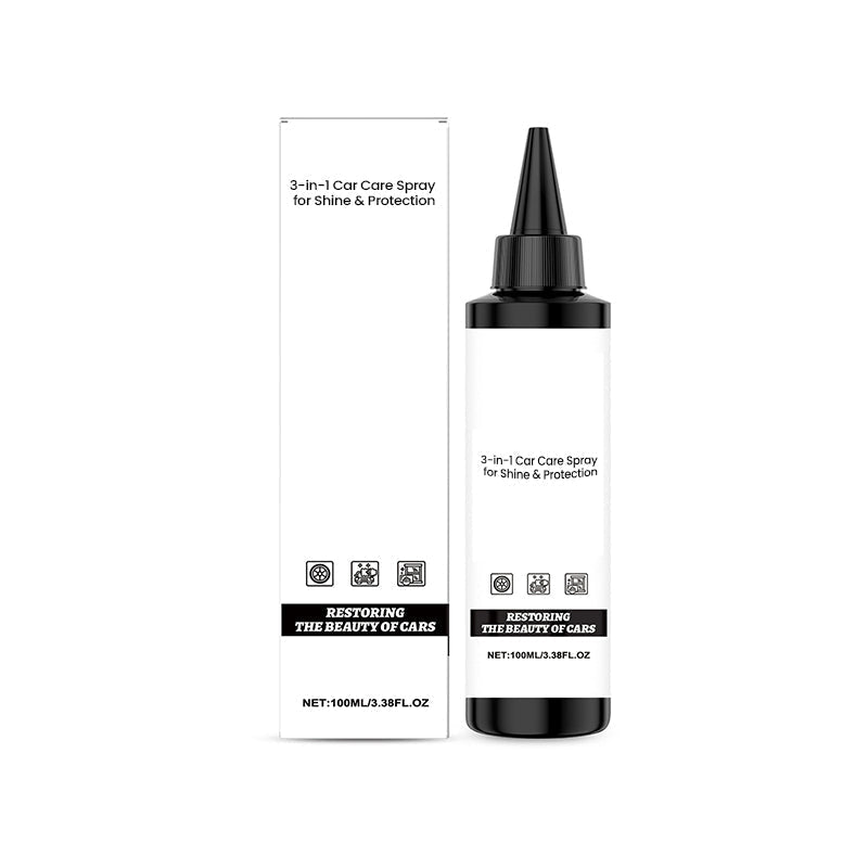 Spray 3 en 1 pour l'entretien automobile, pour faire briller et protéger