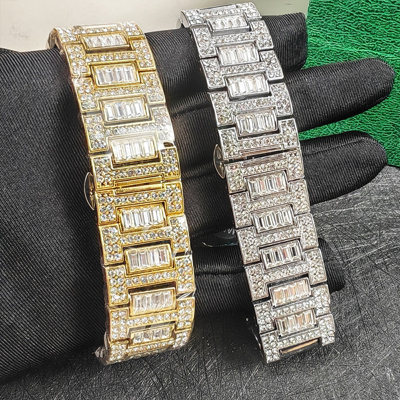 ⌚Montre carrée en strass – Éclat luxueux, verre minéral & fermoir sécurisé 💎✨