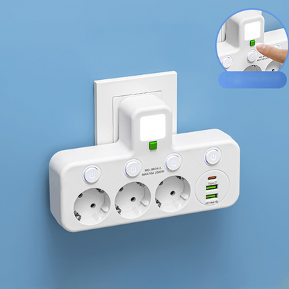 📢📢50 %  DE RÉDUCTION !! ⏰Multiprise intelligente avec ports USB