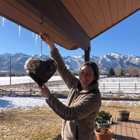 Cadre de nid d’oiseau en forme de cœur