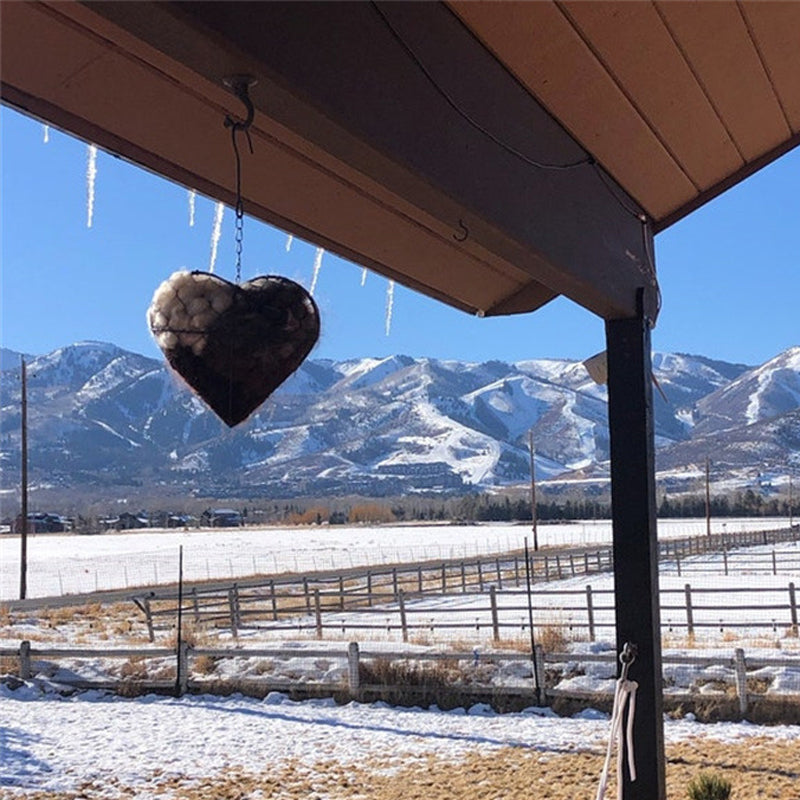 Cadre de nid d’oiseau en forme de cœur
