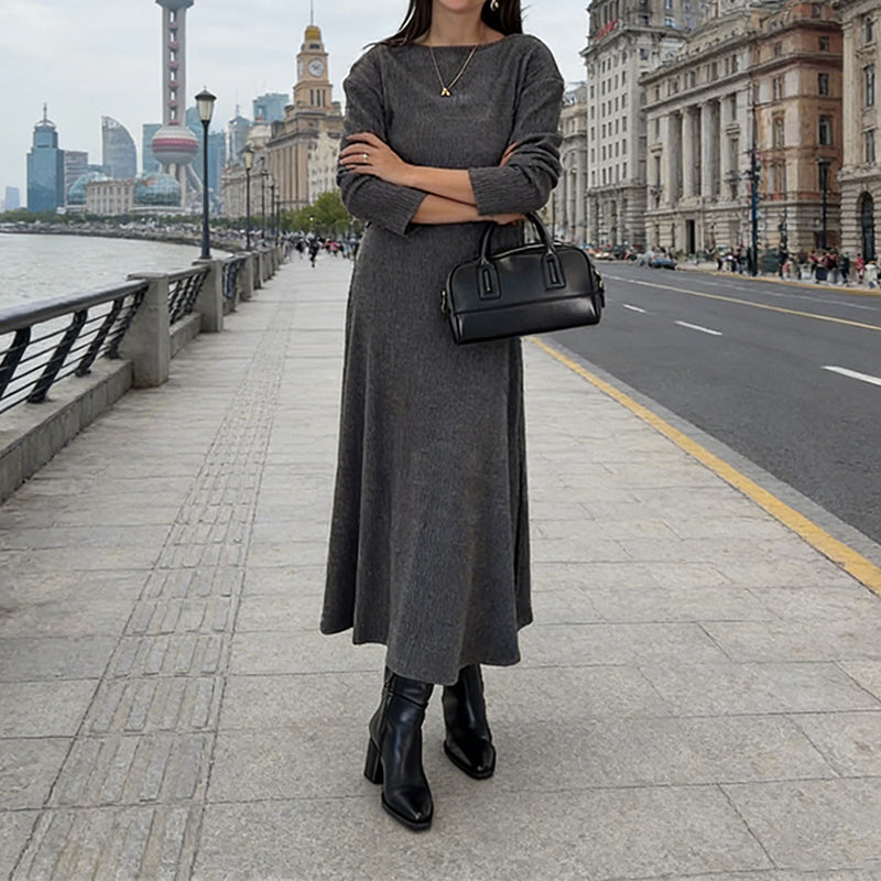 Ensemble 2 pièces composé d'un haut court côtelé et d'une robe pour femme🔥Livraison gratuite🔥