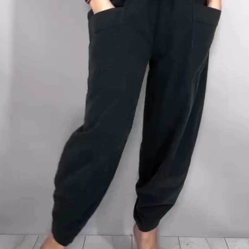 Ensemble décontracté pour femme composé d'un haut en tricot et d'un pantalon bouffant