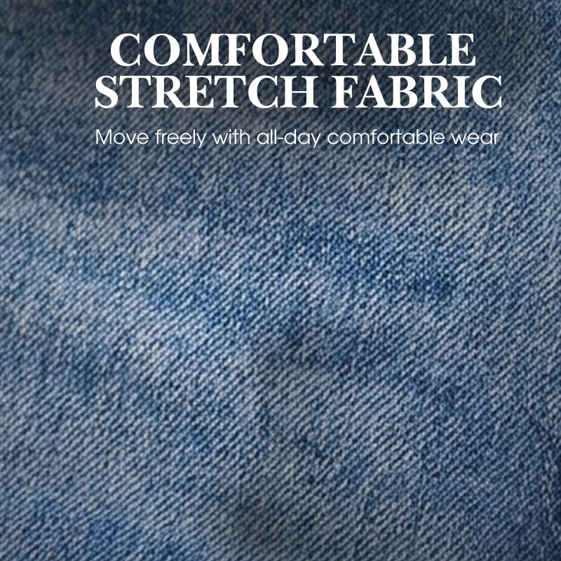 👖 💙 Jean Stretch Taille Haute Jambe Droite pour Femme – Confortable, Silhouette Allongeante & Look Classique pour Un Style Intemporel ✨