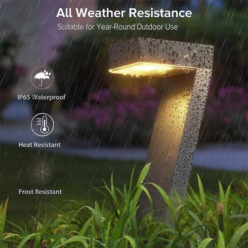 ⏳60 % de réduction en offre limitée⏰Lampe solaire créative et étanche pour allée🏡💡