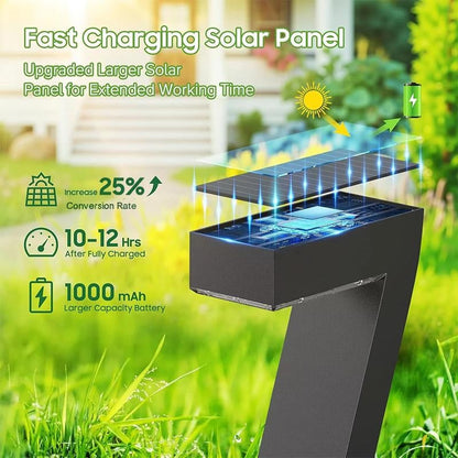 ⏳60 % de réduction en offre limitée⏰Lampe solaire créative et étanche pour allée🏡💡