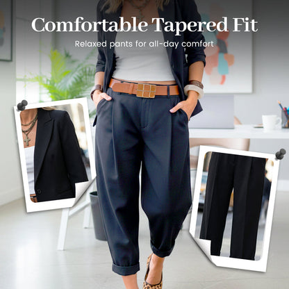 💎Ensemble Veste à Col & Pantalon pour Femme – Coupe Cintrée, Tissu Doux & Look Professionnel Élégant👖✨