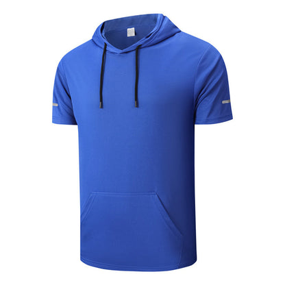 🌞 🎽 T-shirt à capuche pour homme à séchage rapide, à porter toute la journée – Respirant, élégant et doté de nombreuses poches 🧢