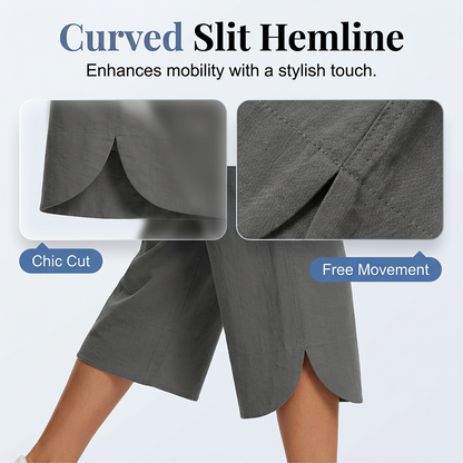 👖 Pantalon court ample unie pour femme 🌿