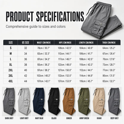 👖‑50 % ! 🏕️Pantalon cargo homme coupe ample – Confortable, polyvalent et multi-poches – Idéal pour le quotidien, l’extérieur et les loisirs ✨