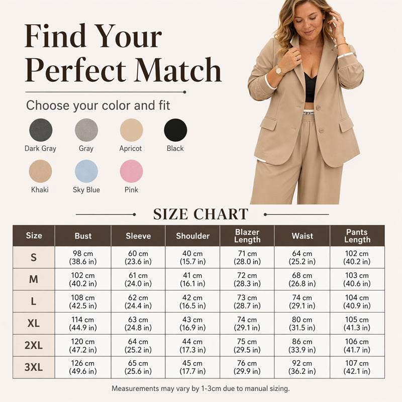 ✨🛍️Ensemble blazer et pantalon large – Des lignes épurées et un confort aéré pour une tenue qui vous met en confiance toute la journée