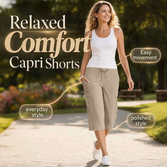 Pantalon capri décontracté à cordon de serrage pour femme, longueur genou