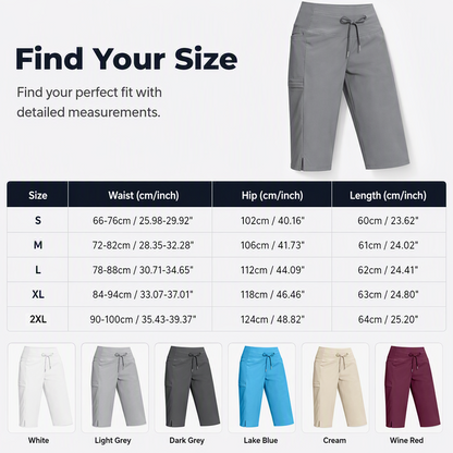 Pantalon capri décontracté à cordon de serrage pour femme, longueur genou