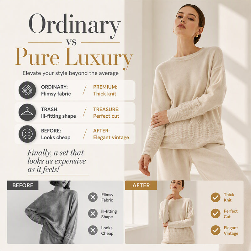 Pull à col rond en maille torsadée pour femme
